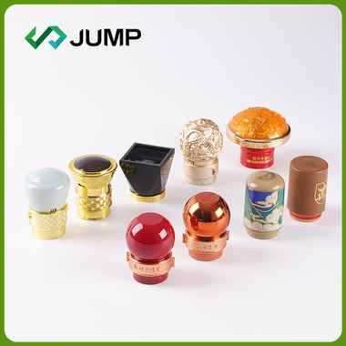 Tampa de formato especial de luxo para garrafa de vidro de licor